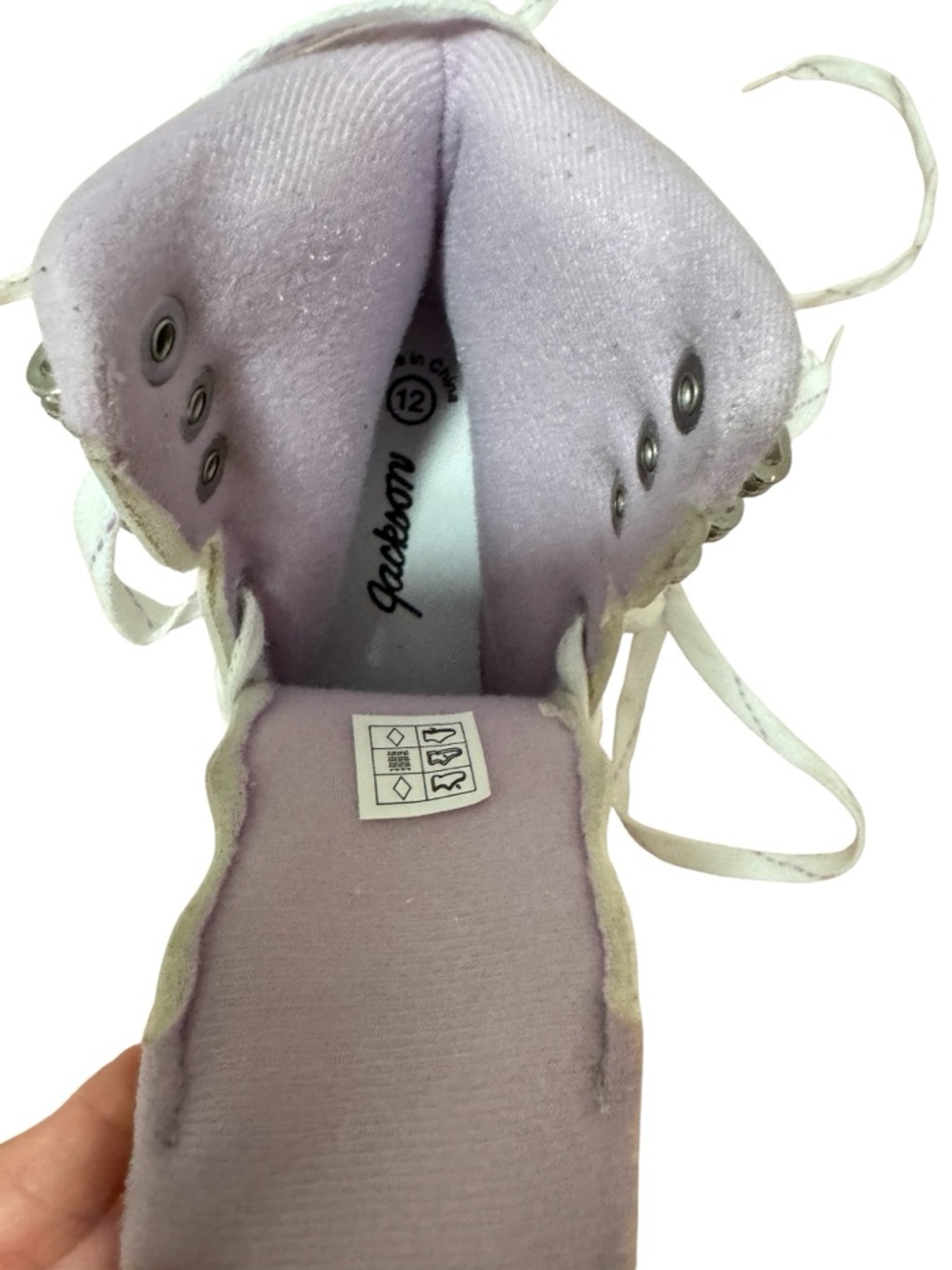 Jackson SoftSkate Figure Skates Youth Sz 12 White Pink Ice Skates Girls Toddler - Picture 11 of 12